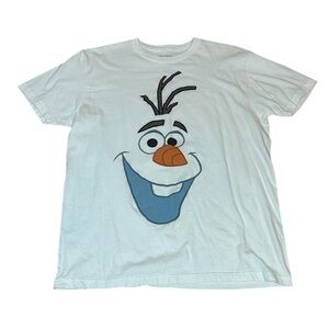 Disney Olaf Frozen White T-Shirt, Tee, Large